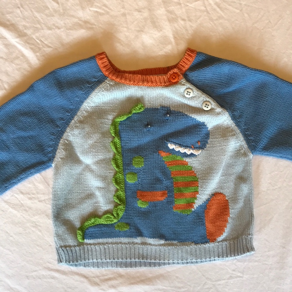 Zubels boy dinosaur sweater 12m
